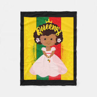 juneteenth queen black girl magic melanin man wome fleece blanket