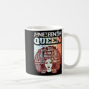 juneteenth queen melanin women african american coffee mug
