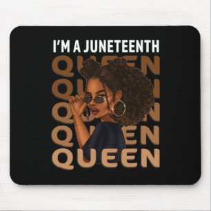 Juneteenth Queen Swag Black Melanin Natural Hair A Mouse Pad