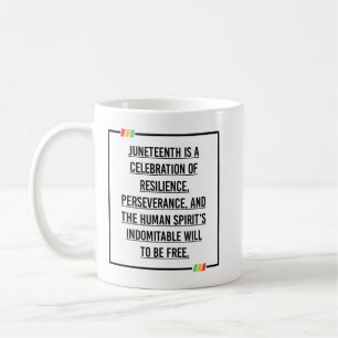 Juneteenth Quotes, Freedom of African American. Coffee Mug