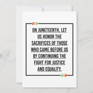 Juneteenth Quotes, Freedom of African American. Invitation