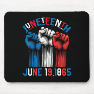 Juneteenth Red White Blue Flag Colours 19 June 186 Mouse Pad