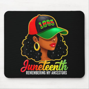 Juneteenth remembering ancestors black women mouse pad
