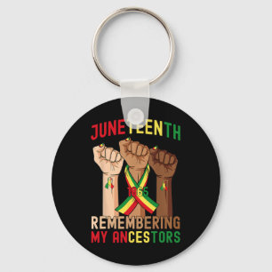 Juneteenth Remembering My Ancestors Black Freedom Key Ring