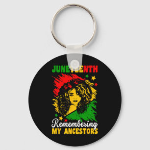 Juneteenth Remembering My Ancestors Black History  Key Ring