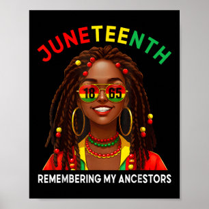Juneteenth Remembering My Ancestors Black Women Fr Poster