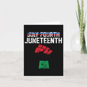 Juneteenth Shirt Black History American African Fr Card