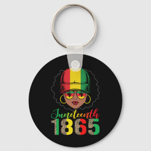 Juneteenth Shirt Women Girls Queen Pride Funny Bla Key Ring