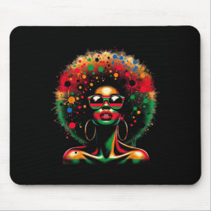 Juneteenth Shirts Women Afro Black History Drug Pr Mouse Pad