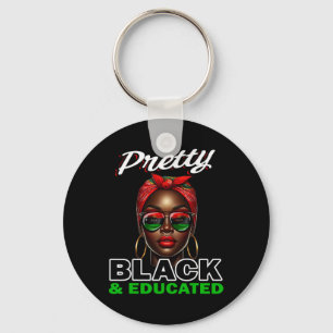 Juneteenth Shirts Women Black History Pretty Black Key Ring