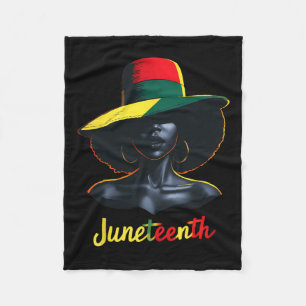 Juneteenth Shirts Women Fleece Blanket