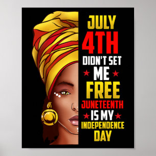 Juneteenth Shirts Women Juneteenth African America Poster
