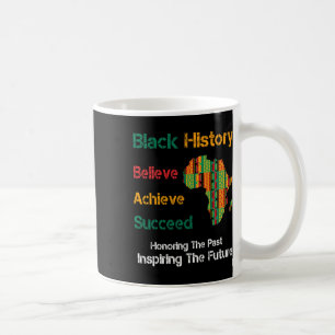 Juneteenth Shirts Women Men Africa Map Kente Cloth Coffee Mug