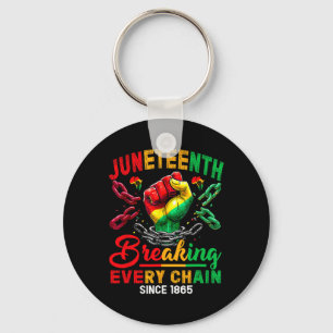 Juneteenth Shirts Women Men African American Freed Key Ring