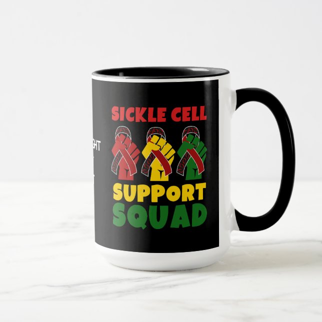 Juneteenth SICKLE CELL SUPPORT SQUAD Custom Mug (Right)