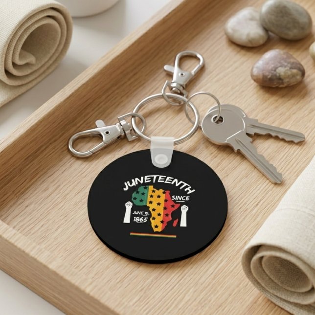 Juneteenth Since June 19 1865 Freedom Quote Key Ring (Creator Uploaded)