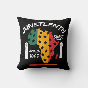 Juneteenth Since June 19th 1865 T-shirt Free Ish Cushion