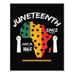 Juneteenth Since June 19th 1865 T-shirt Free Ish Photo Print