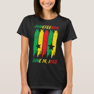 Juneteenth Stripes June 19 1865 Africa Colours Men T-Shirt