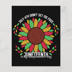 Juneteenth Sunflower Flyer