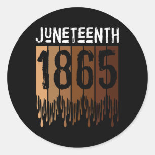 Juneteenth Tee Shirt June 19th 1865 Freedom Day Me Classic Round Sticker