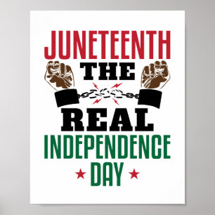Juneteenth The Real Independence Day Poster