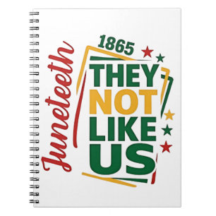 Juneteenth They Not Like Us 1865 Black History Notebook