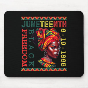Juneteenth Usa African American Melanin Black Hist Mouse Pad
