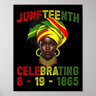 Juneteenth Usa African American Melanin Black Hist Poster