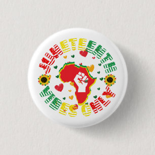 Juneteenth Vibes Only Celebrate Freedom! 3 Cm Round Badge