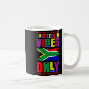 juneteenth vibes only since 1865 afro american bla coffee mug