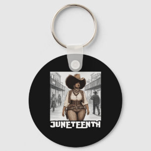 Juneteenth Wild West Key Ring