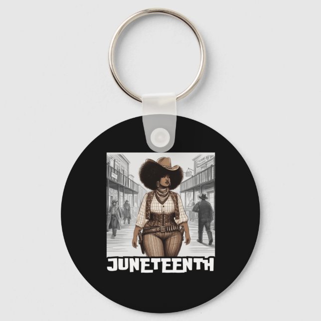 Juneteenth Wild West  Key Ring (Front)