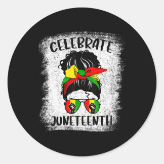 Juneteenth Women1  Classic Round Sticker