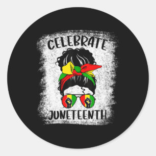 Juneteenth Women  Classic Round Sticker