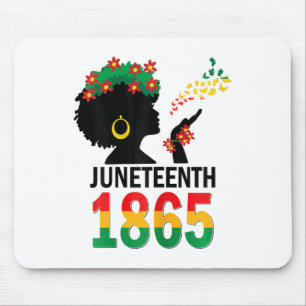 Juneteenth Women Girls Kids Flag 1865 Mouse Pad