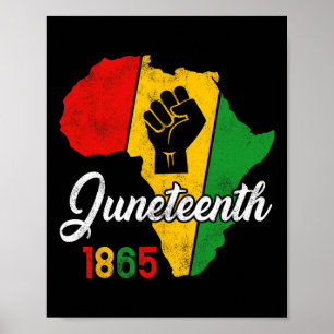 Juneteenth Women Men Black Freedom 1865 History Mo Poster