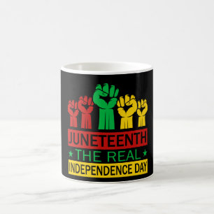 Juneteenth Word Art Pan Africa Colours   Coffee Mug