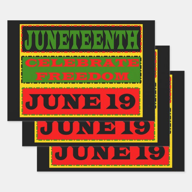 Juneteenth Wrapping Paper (Set)
