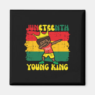 Juneteenth Young King Dab 1865 African Toddler Boy Magnet
