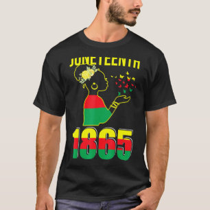 Juneteeth 1865 Pride Black History Proud Afro Amer T-Shirt