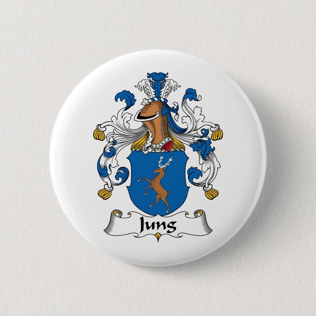 Jung Family Crest 6 Cm Round Badge (Front)