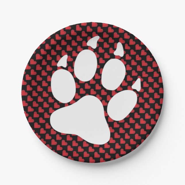 junger träumender Wolf Teller Paper Plate (Front)