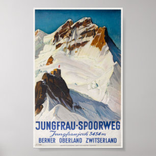 Jungfrau-Spoorweg Vintage Poster 1914