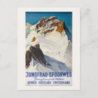 Jungfrau-Spoorweg Vintage Poster 1914