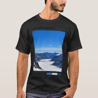 Jungfraujoch Travel Art - Swiss Skiing Souvenir Sw T-Shirt
