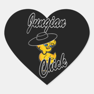 Jungian Chick #4 Heart Sticker