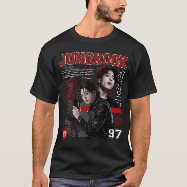 Jungkook Retro Vintage T-Shirt (Front)