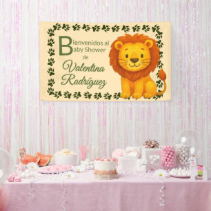 Jungla Ruge of Baby Shower Safari Lightly Tenderne Banner
