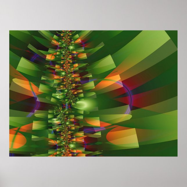 Jungle 2 Abstract Art Poster (Front)